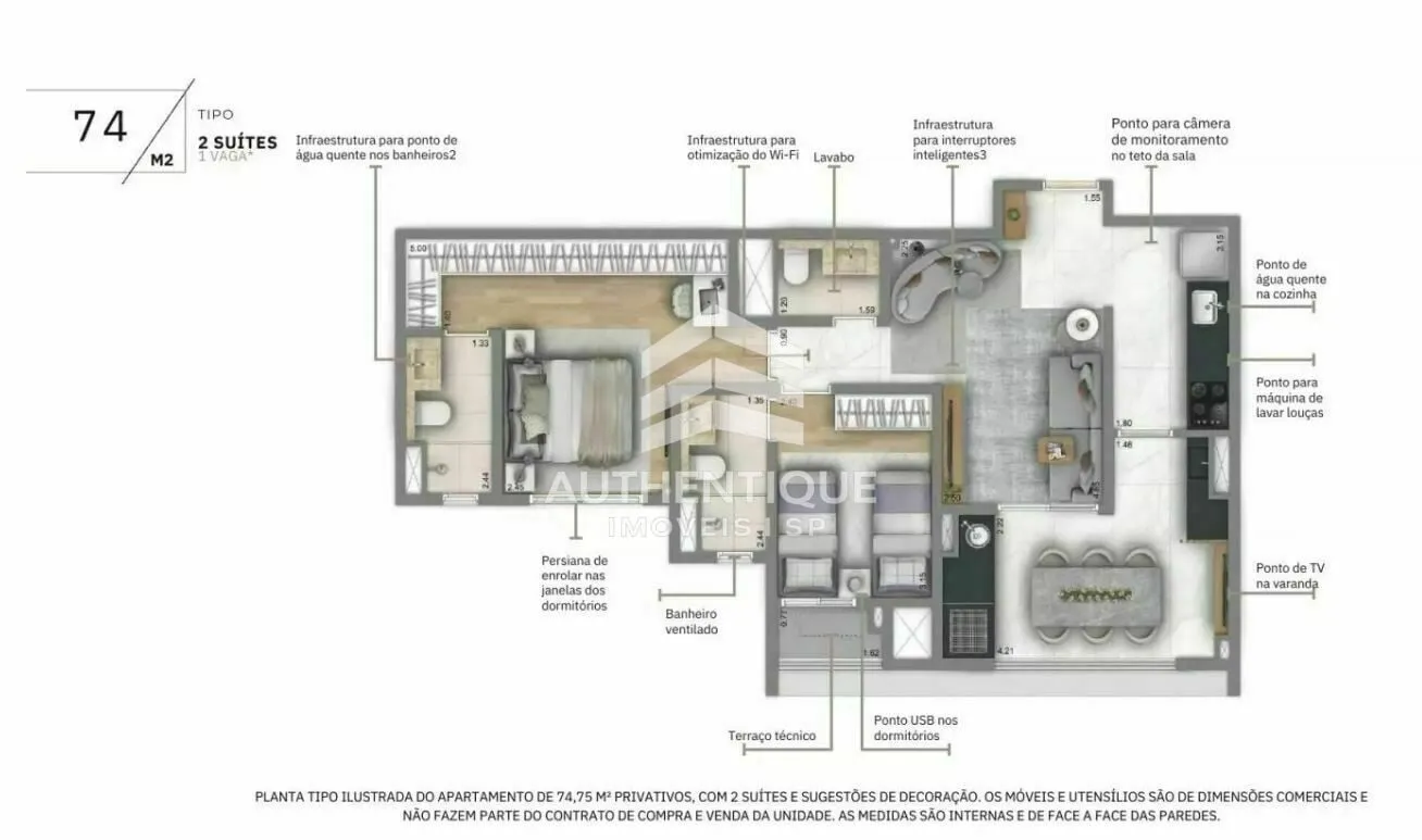 Imagem LIVING DUETT MOOCA - Apartamento à venda no bairro Mooca - São Paulo/SP, Zona Leste