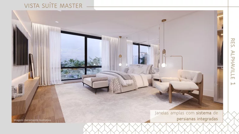 Imagem Alphaville, 4 suítes com closet, 6 vagas na garagem 500mts