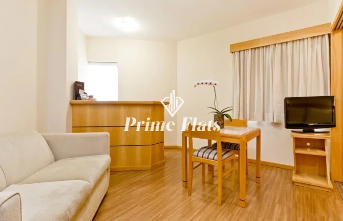 Imagem Flat disponível para venda no Hotel Hampton Park no Jardim Paulista, com 31m², 1 dormitório e 1 vaga