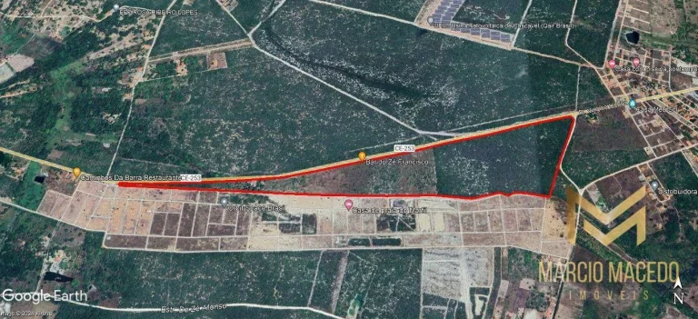 Terreno à venda, 333415 m² por R$ 5.334.640,00 - Jacarecoara - Cascavel/CE