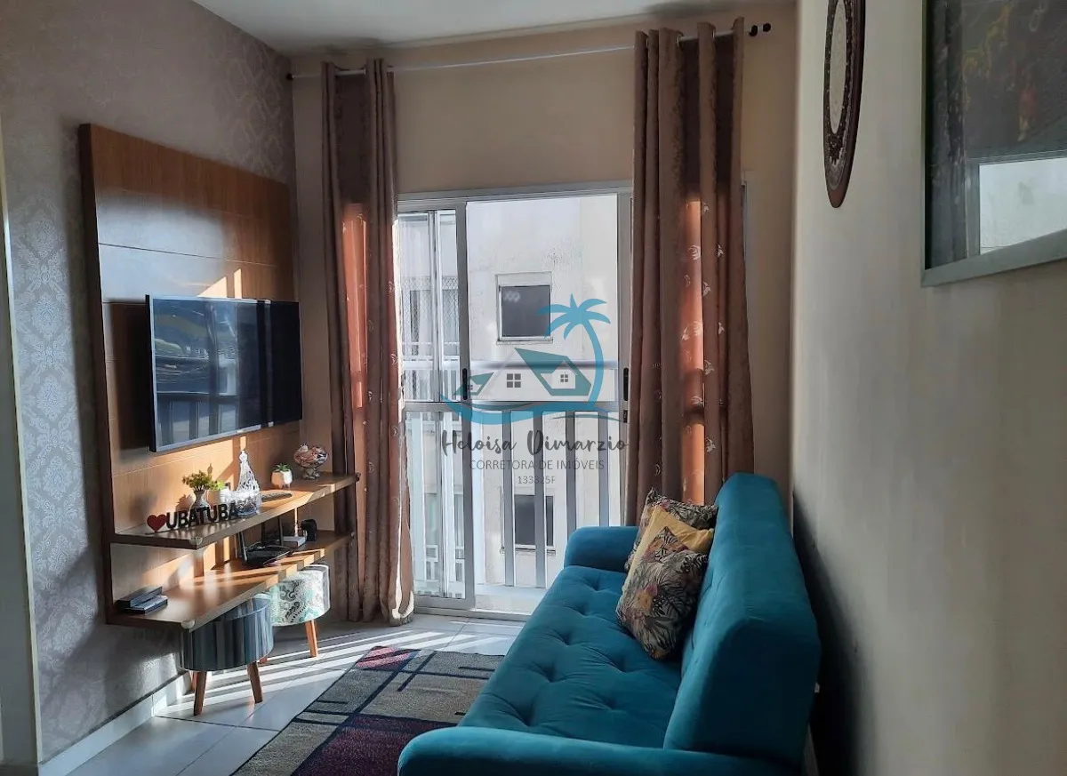 Imagem Apartamento mobiliado com 2 dormitórios a venda em Ubatuba.