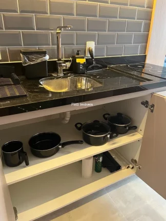 Imagem Apartamento à venda ou locação no Paraíso, com 1 quarto, 1 vaga.