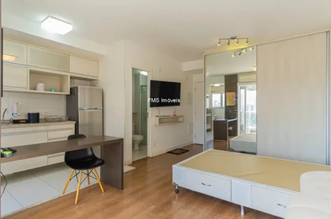 Imagem Studio para locação no Brooklin com 1 suíte, 1 banheiro, 1 vaga, 33m².