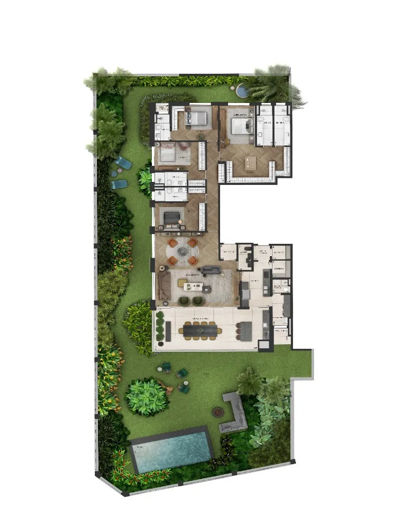 Imagem Imperdível: Apartamento de luxo no Edifício LINDENBERG GROENLÂNDIA, com 4 quartos e 321m² no Jardim América, São Paulo-SP!