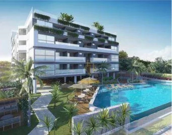 Imagem Cobertura em condomínio fechado estilo resort pé na areia com varanda e jacuzzi privativa - CO0031