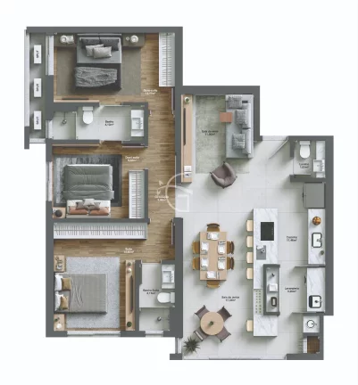 Imagem Venha conhecer o apartamento dos seus sonhos no coração do Centro!