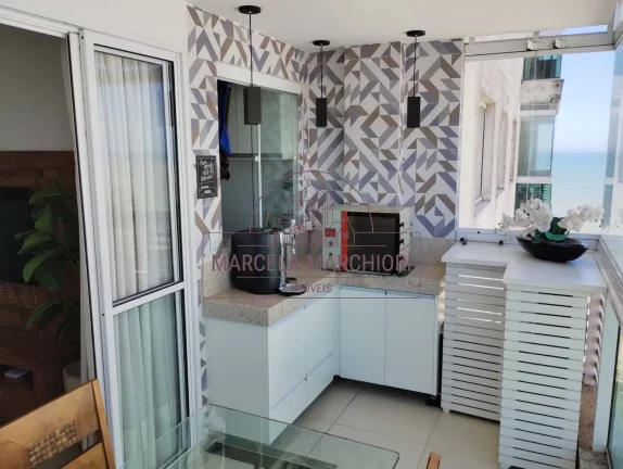 Imagem Apartamento com 3 três quartos, vista mar, varanda gourmet - Itaparica Vila