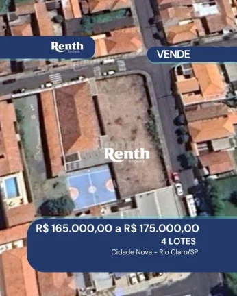 Terreno à venda, 129 m² por R$ 165.000 - Cidade Nova - Rio Claro/SP