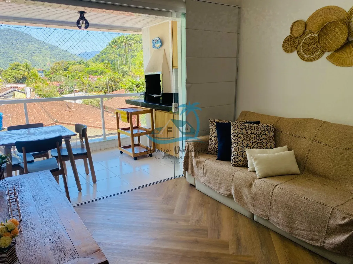 Imagem Excelente apartamento com 82m² a venda a poucos metros do mar na Praia da Enseada em Ubatuba.