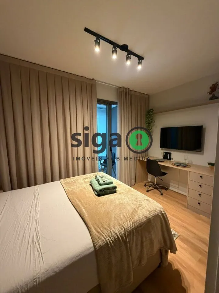 Imagem Apartamento para venda ou locação de 30m² mobiliado, localizado no Brooklin.