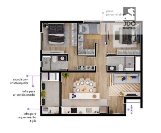 Imagem Apartamento a Venda no bairro Tingui - Curitiba, PR