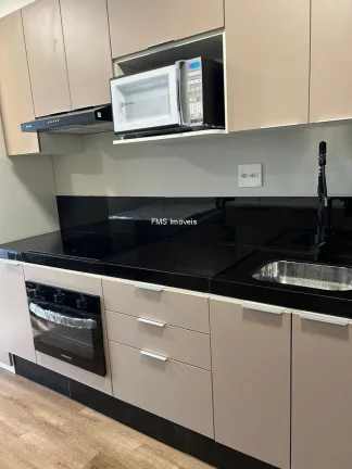 Imagem Apartamento à venda ou locação em Santo Amaro, com 1 quarto, 1 banheiro, 27m² de área.
