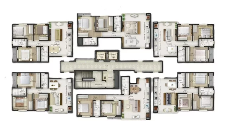 Imagem Versailles Home Club - Apartamento à venda no bairro Jardim Praia Mar - Itapema/SC