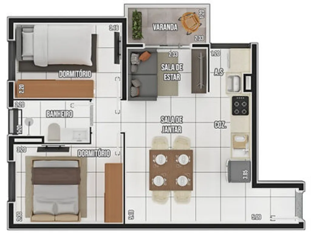Imagem Apartamento à venda com 2 dormitórios em Vila Eldízia Santo André SP