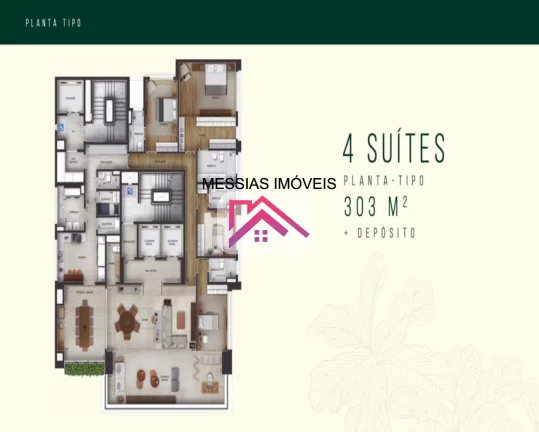 Imagem APARTAMENTOs 4 SUITES 4 VAGAS DETERMINADAS COM DEPOSITO - LE PARC ITAIM