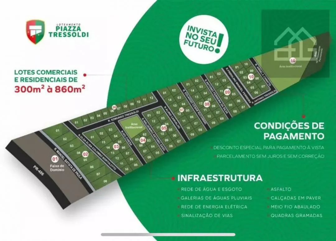 Imagem Terreno em Cascavel com infraestrutura completa, Loteamento Tressold - Oportunidade de investimento!