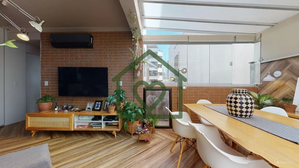 Imagem Amplo apartamento de 100,16 m² distribuídos em uma planta muito sofisticada. O imóvel conta com 2...