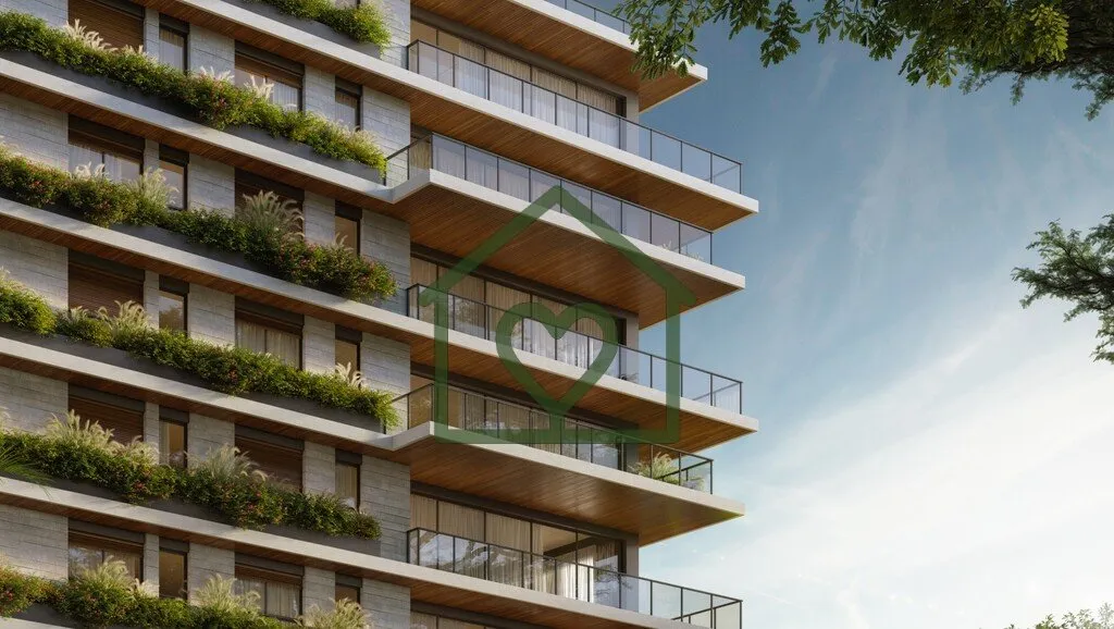 Imagem Um projeto exclusivo, com arquitetura autoral, verdadeiras mansões suspensas cercadas de muito verd...