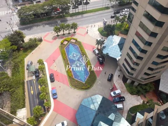Imagem Flat disponível para locação no Wyndham Ibirapuera II, com 45m², 2 dormitórios e 1 vaga