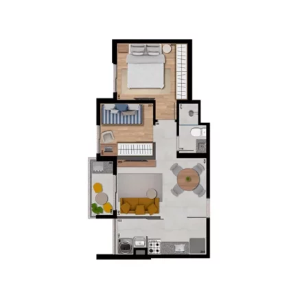 Imagem UP JARDIM PRUDÊNCIA - AMPLA - Studio de 18m² (NR), próximo ao metrô Brooklin!!