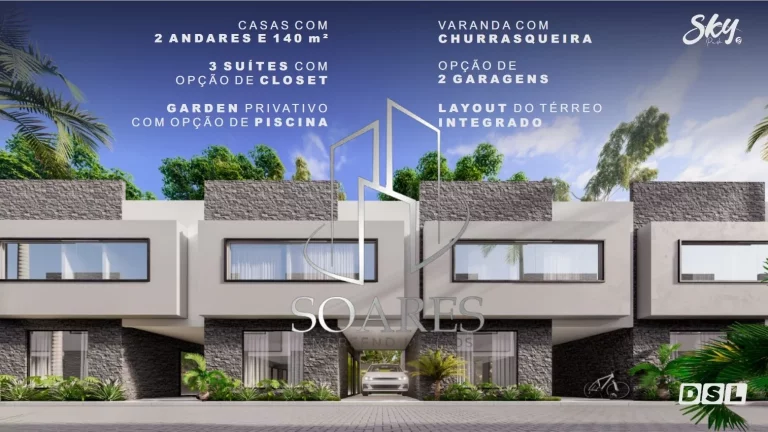 Imagem Sky Park - em Fase de Acabamento - Casa Duplex com 3 suítes