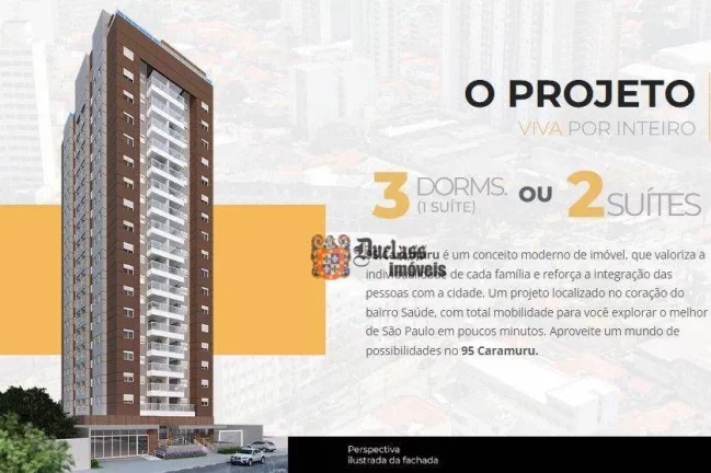 Imagem Apartamento com 3 dormitórios à venda, 76 m² a partir de R$ 973.600 - Saúde - São Paulo/SP