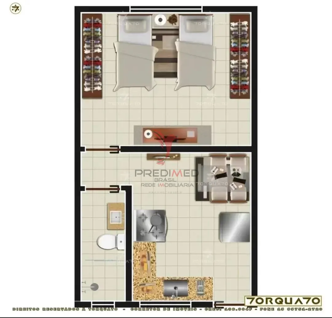 Imagem Apartamento 37m² ao Lado do UNASP | Loteamento Universitário em Engenheiro Coelho