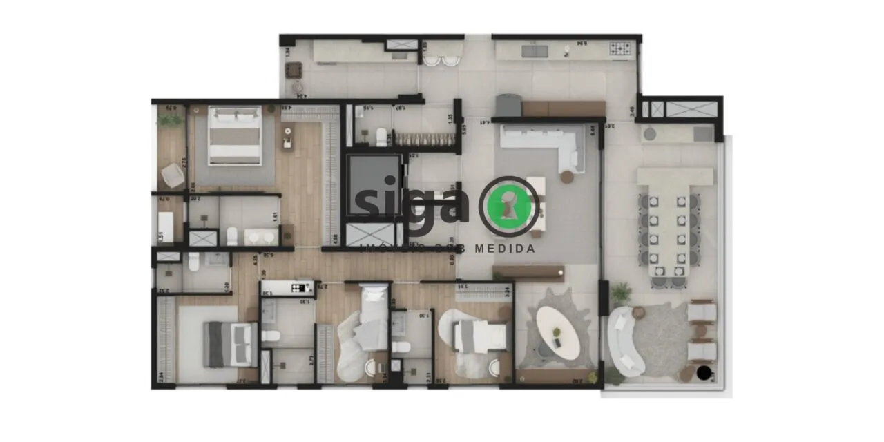 Imagem Apartamento para venda no Alto da Lapa 04 suítes, São Paulo - SP