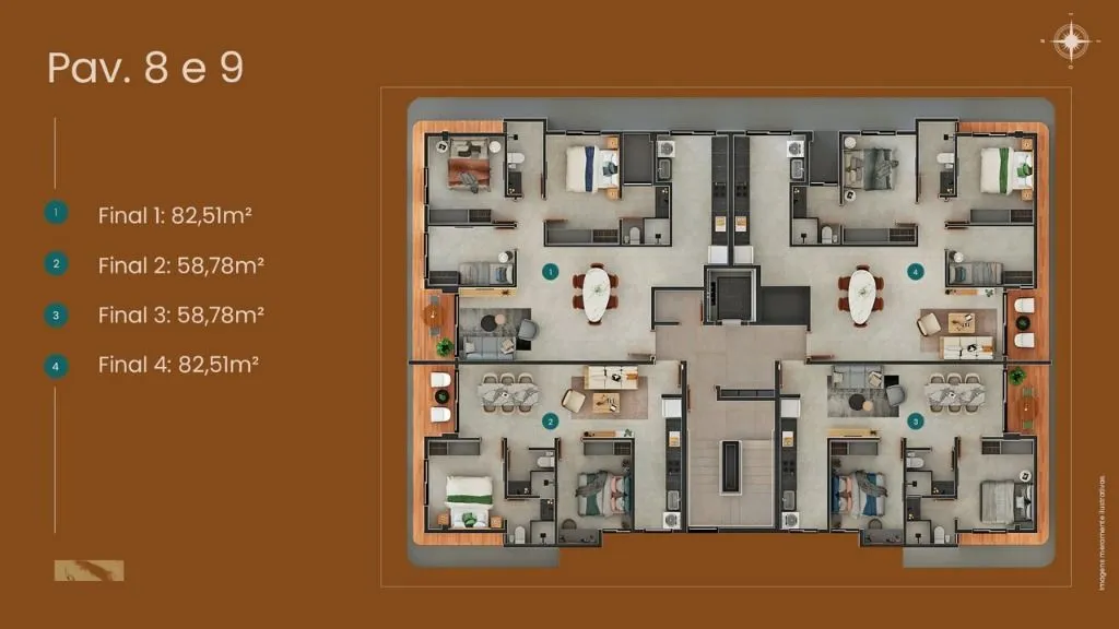 Imagem Apartamento com 2 dormitórios à venda, 71 m² por R$ 834.999,00 - Bessa - João Pessoa/PB