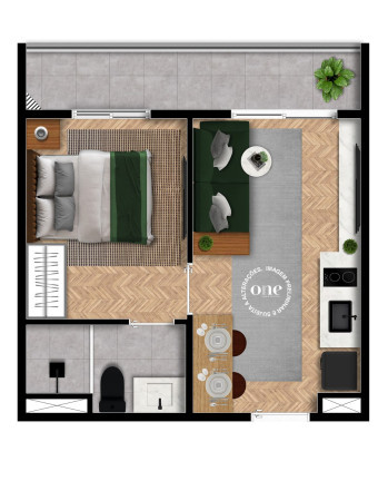 Imagem Apartamento com 1 Quarto à Venda,  em Perdizes - São Paulo
