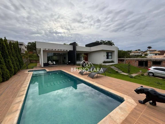 Imagem Casa com 3 dormitórios à venda, 255 m² por R$ 1.350.000,00 - Condomínio Serra Verde - Igarapé/MG