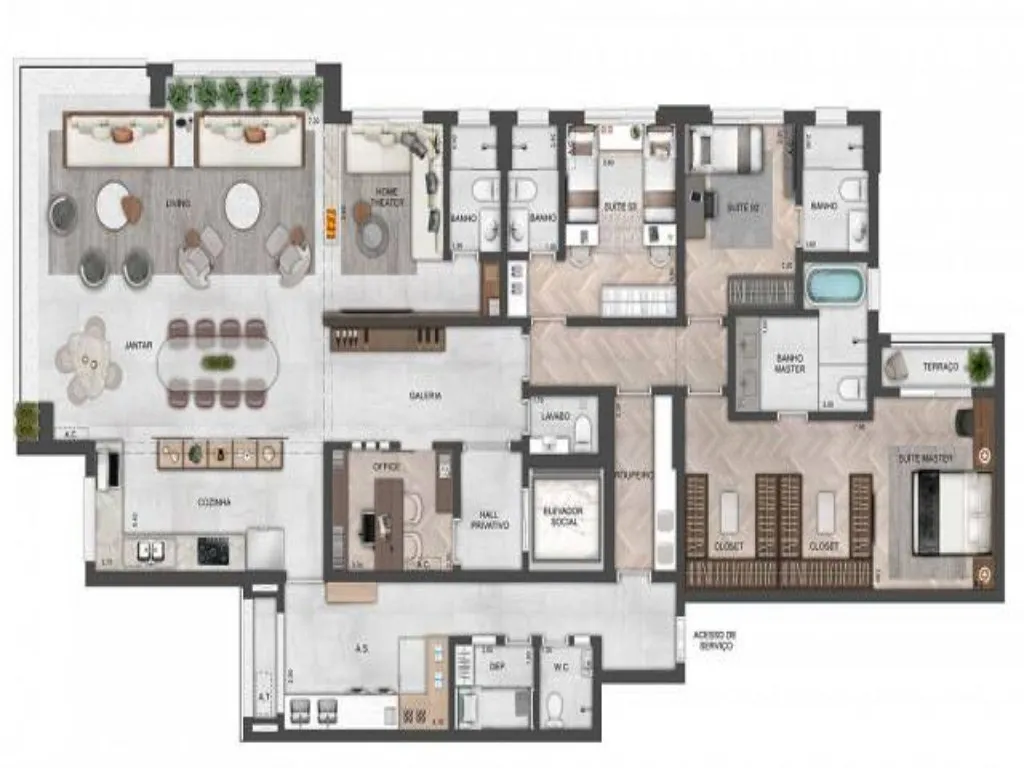 Imagem Apartamento com 4 quartos a venda em Vila Romana São Paulo SP, apartment in São Paulo Brazil, aparment for sale in São Paulo Brazil, alto padrão sp
