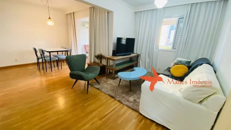 Imagem Apartamento mobiliado para locação na Consolação, São Paulo-SP: 2 quartos, 1 suíte, 2 salas, 1 banheiro, 1 vaga, 80m². Encontre seu novo lar!