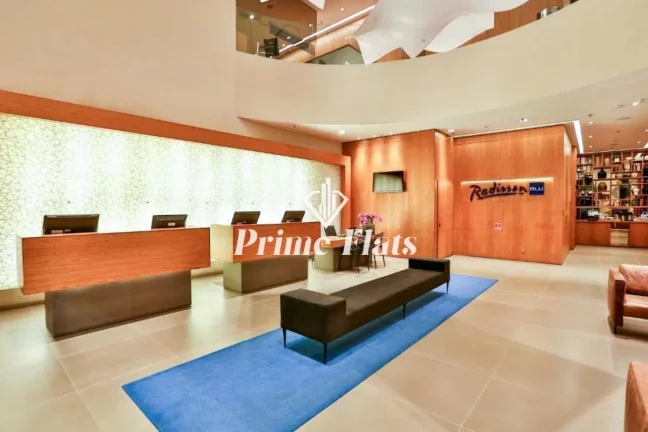 Imagem Flat disponível para venda no Radisson Blu São Paulo em Pinheiros, com 32m², 1 dormitório e 1 vaga