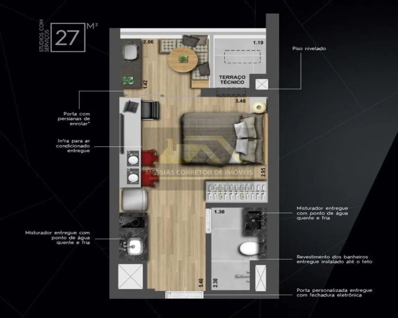Imagem ESTUDIO PERDIZES DE 26 METROS
