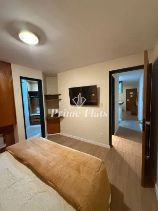 Imagem Flat disponível para locação no Astron Baden Baden no Campo Belo, com 54m², 1 dormitório e 1 vaga