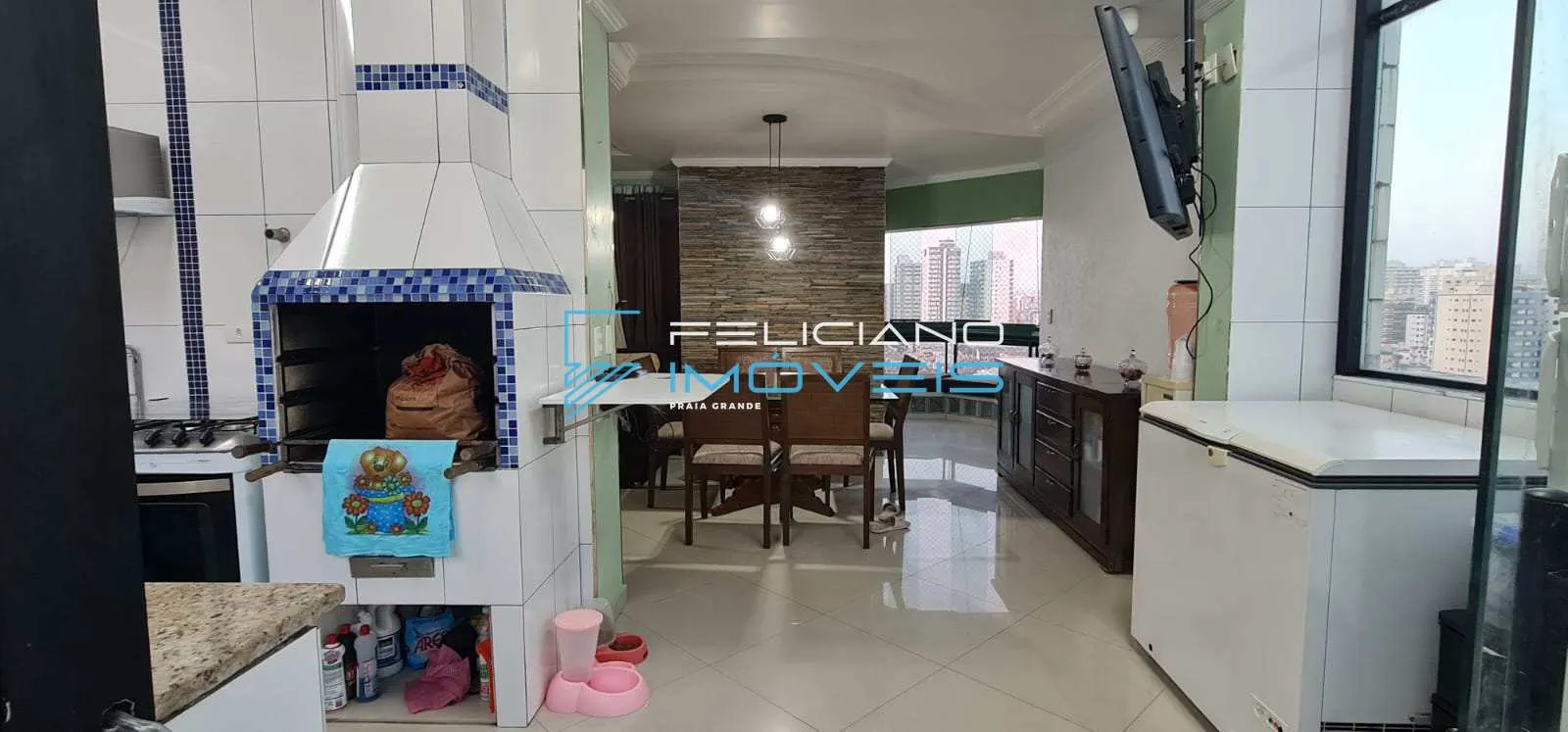 Imagem Apartamento com 3 dorms, Ocian, Praia Grande - R$ 700 mil, Cod: 1574