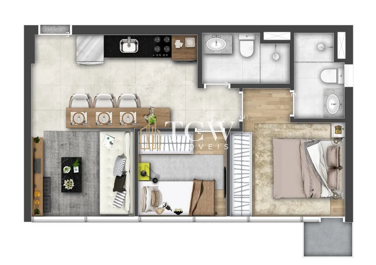Imagem Apartamento à venda no bairro Chácara Santo Antônio (Zona Sul) - São Paulo/SP, Zona Sul