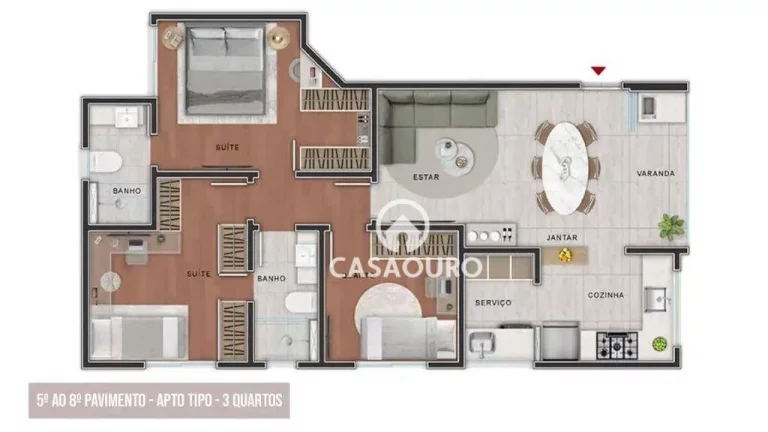 Imagem Apartamento com 3 quartos à venda, 71 m² - Sion - Belo Horizonte/MG