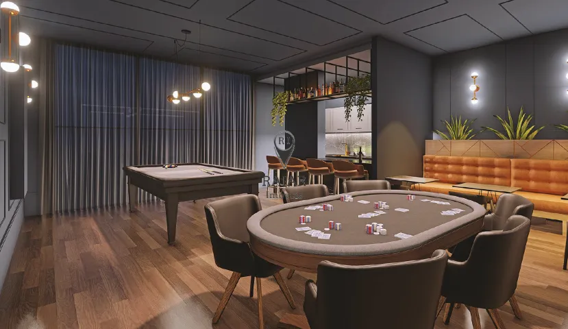 Imagem Linhas clássicas em um projeto inteligente de arquitetura. Tem uma fachada harmoniosa e elegante, s...