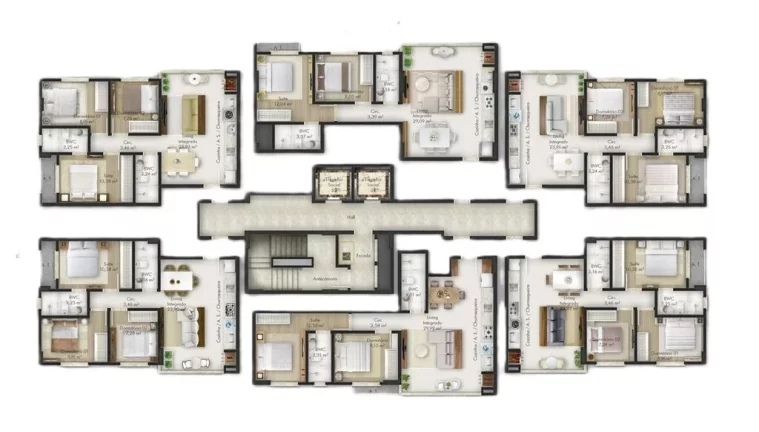 Imagem Versailles Home Club - Apartamento à venda no bairro Jardim Praia Mar - Itapema/SC