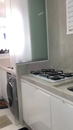 Imagem Apartamento de frente com vista para pomar, churrasqueira na varanda
