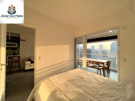 Imagem Apartamento à Venda No Brooklin Com 1 Dormitório e 1 Vaga - Mobiliado