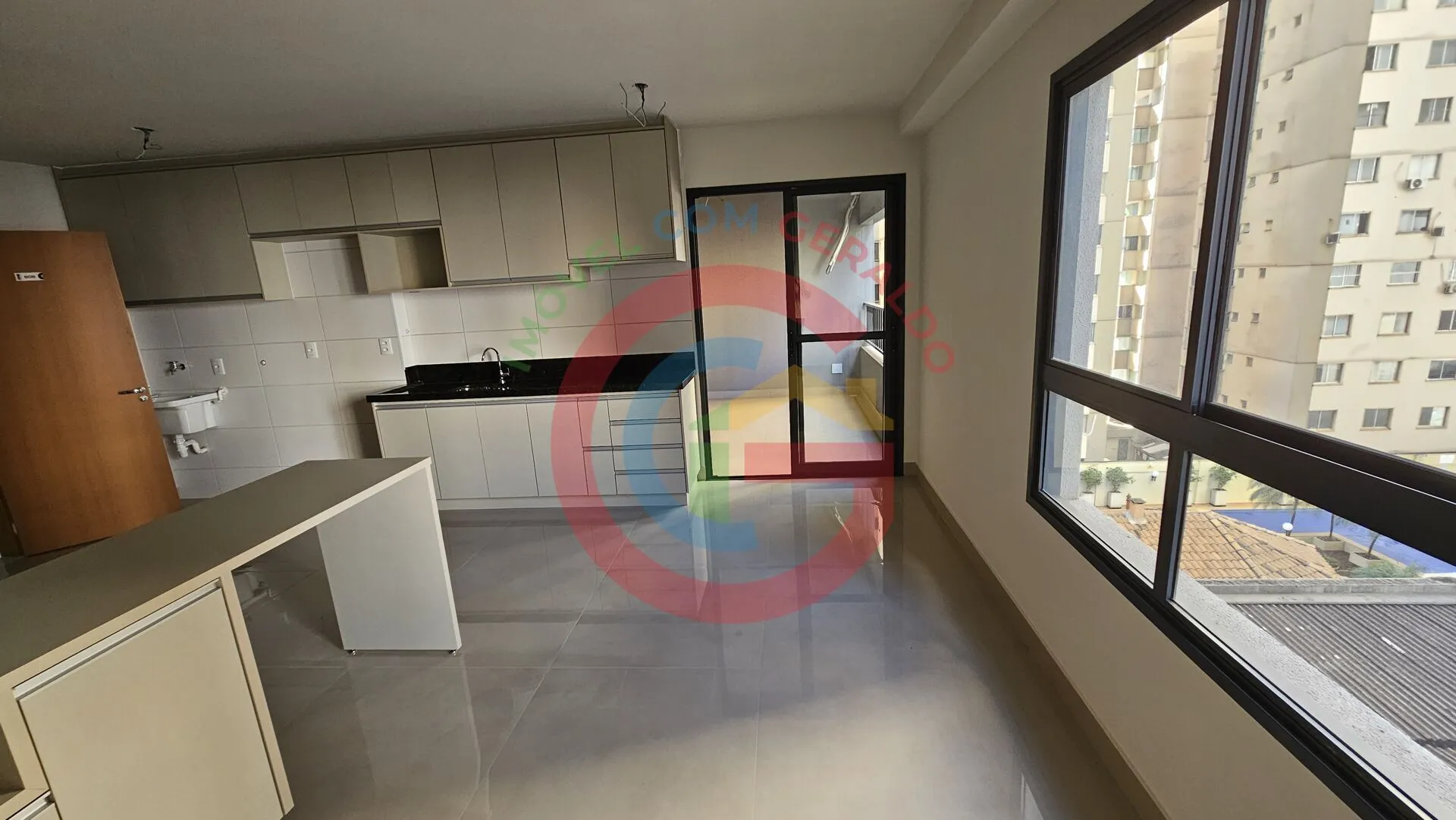 Imagem Studio Ritmo Bueno com sacada e armários