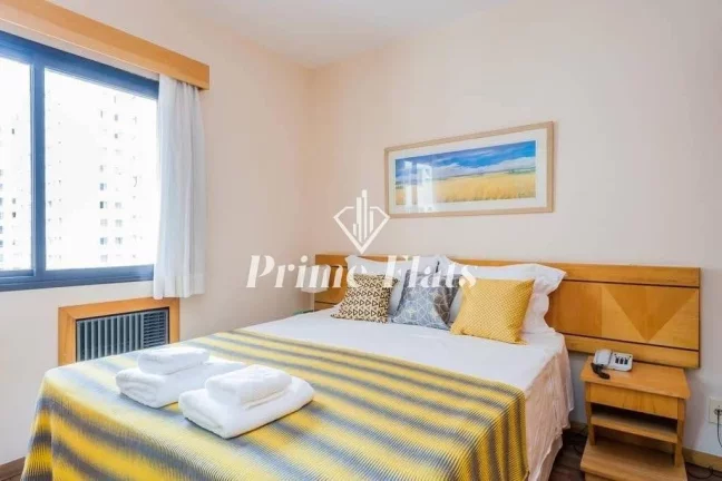 Imagem Flat disponível para venda no Hotel Hampton Park no Jardim Paulista, com 31m², 1 dormitório e 1 vaga