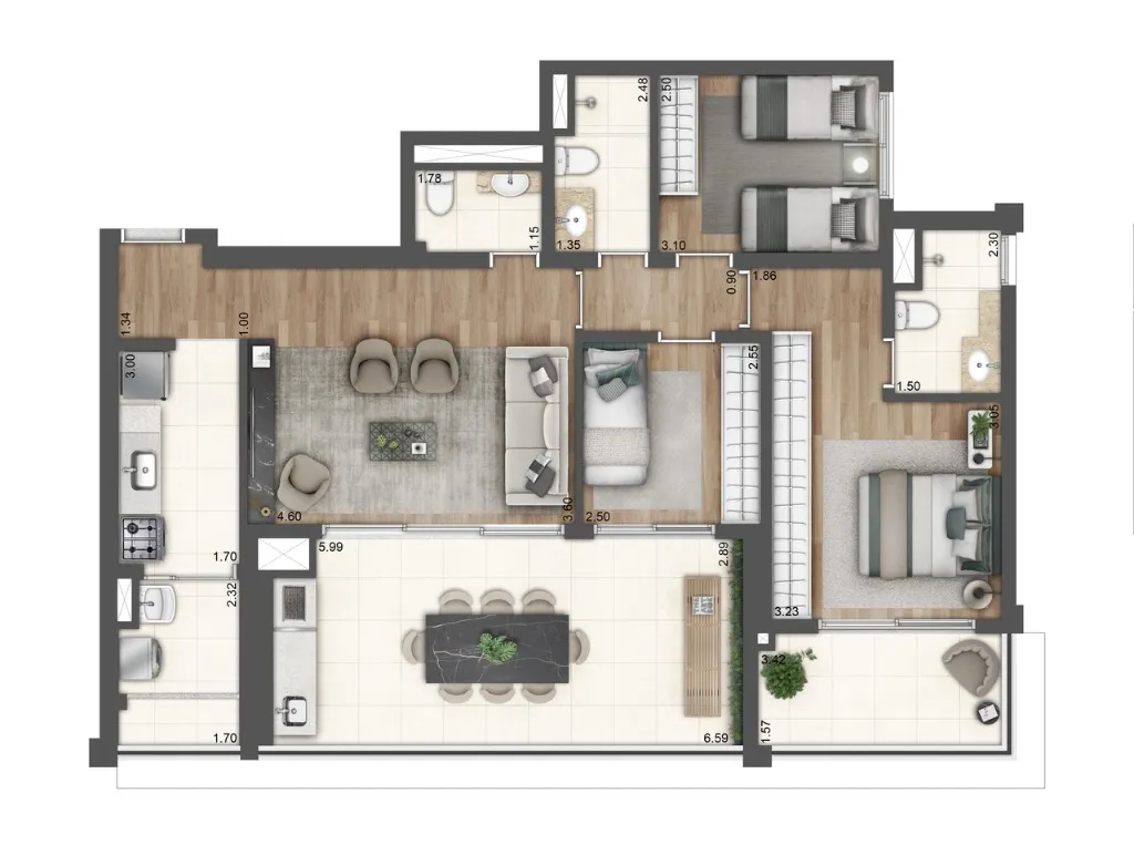 Imagem Wonder Ipiranga Residence, apartamento com 3 quartos em Ipiranga São Paulo SP