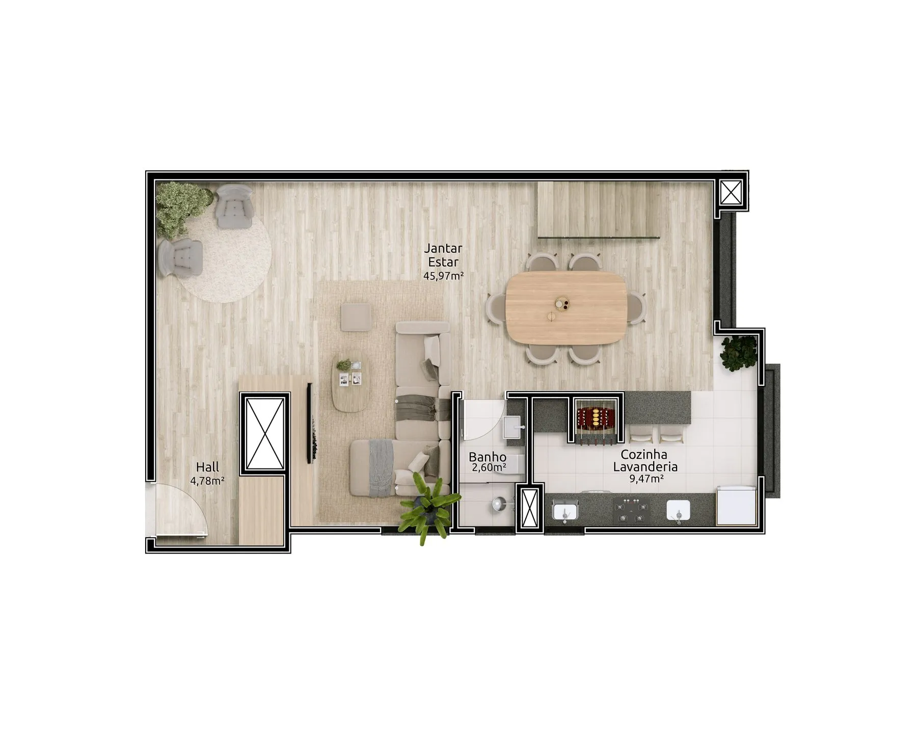 Imagem Duplex à venda em Gramado, Planalto, com 3 quartos, 80m2