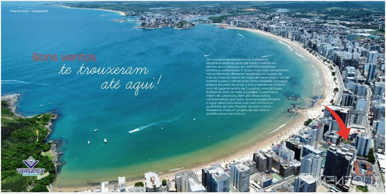 Imagem Apartamento 2 quartos na planta em Guarapari - Resiencial Duna, empreendimento na quadra do mar com lazer completo em 100 meses