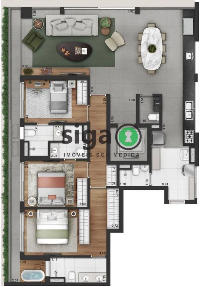 Imagem Apartamento para venda em Moema, São Paulo - SP