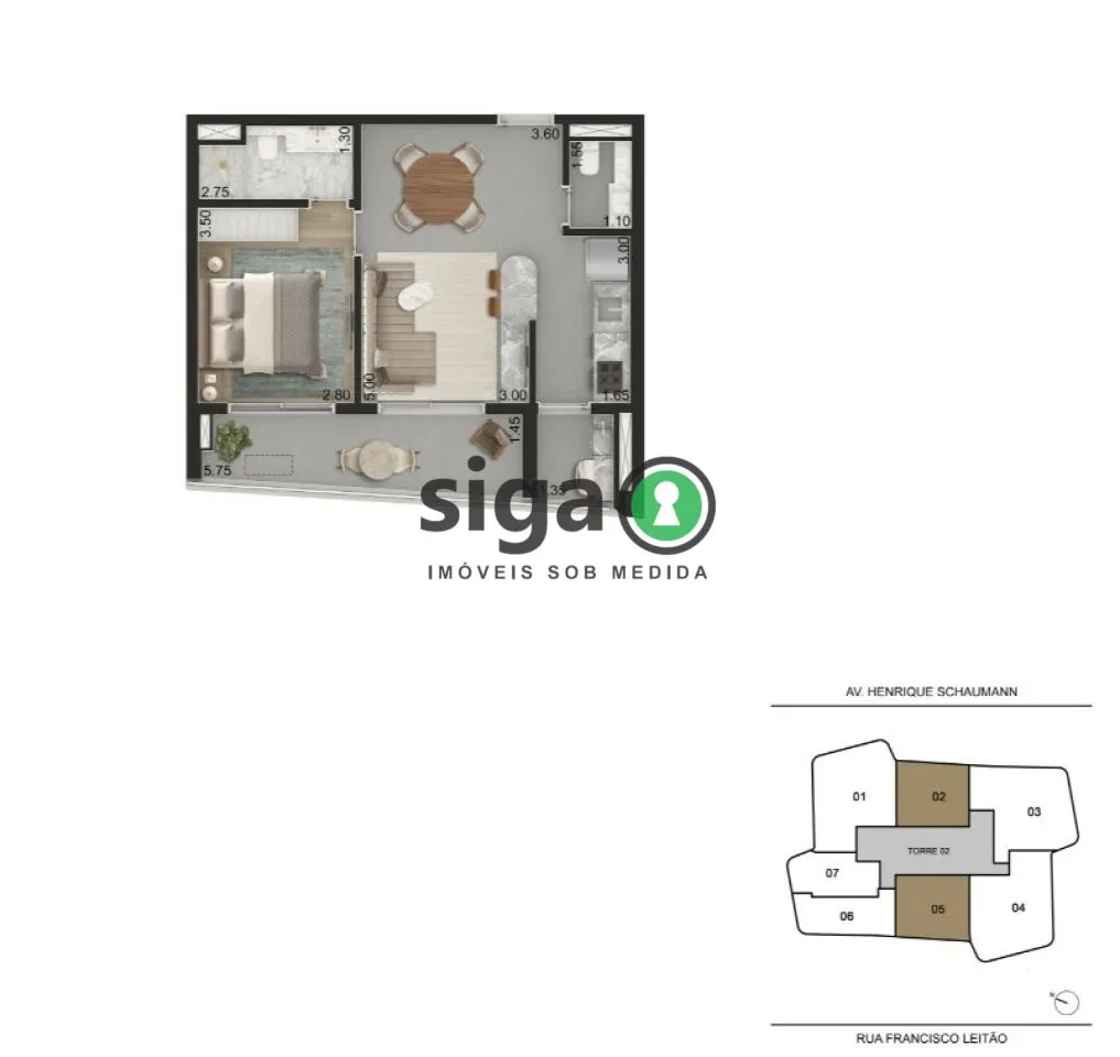 Imagem Apartamento para venda em Pinheiros 01 suíte, São Paulo - SP
